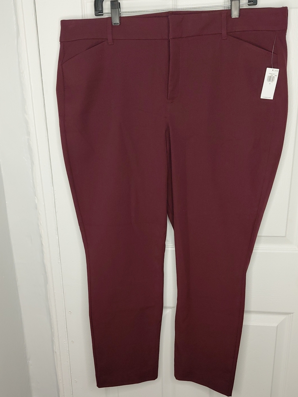 Old Navy Women's Burgundy Slim Ankle Pants